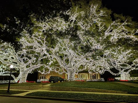 Christmas Lights in River Oaks Houston Photos